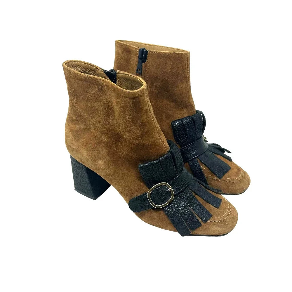Roberto Festa Gianna Boot Tobacco Suede Size 36‎ / US 6